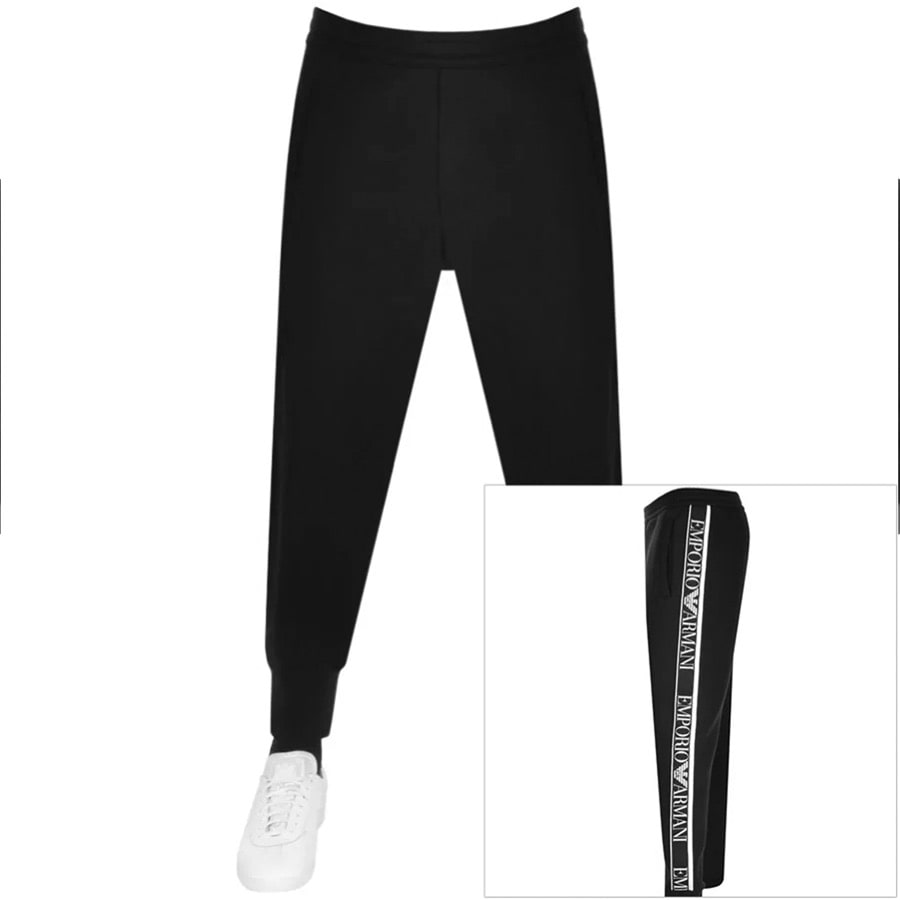 Alternative Image for ProductEmporio Armani Logo Tracksuit Black3